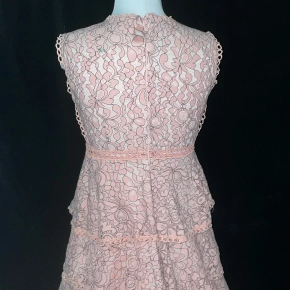 ❤️ LE Lined Maxi Dress measurements in pictures peach lace/wedding dress? - Picture 9 of 16